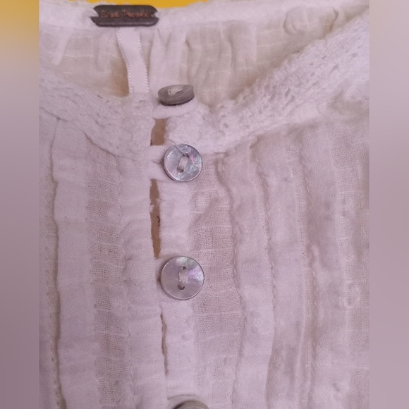 Free People White Milkmaid Blouson Top - Picture 3 of 16